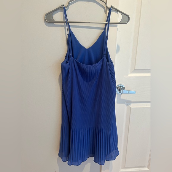 She + Sky Royal Blue pleated shift dress, size small - Picture 2 of 7